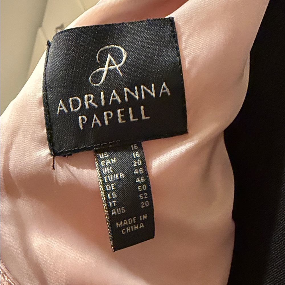 Adrianna Papell One-Shoulder Floral Jacquard Dress in Blush Pink and Cream - Picture 5 of 8